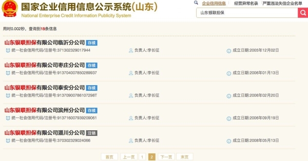 中鸿联合融资担保有限公司 失信被执行人_山东银联担保被执行人公告_山东银联担保老赖名单