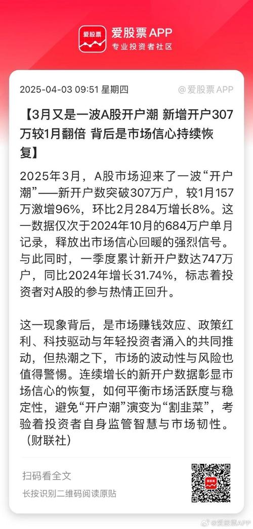2025年A股市场新开户数据_投资者入市热潮_证券开户人数创新高